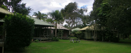 Bungalow accommodation at Lighthouse Beach Holiday Village