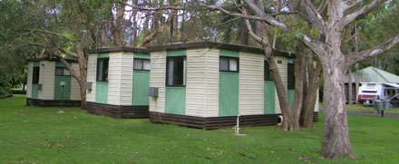 Ensuite cabins at Lighthouse Beach Holiday Village